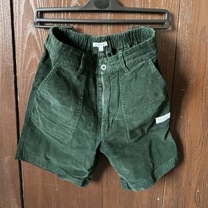 Banks Journal Mens Corduroy Big Bear Walk Shorts in Forest Green, Size 28